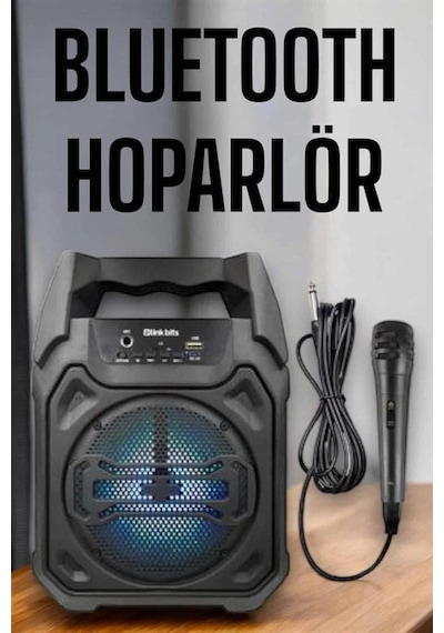 Hubrendy Tekno Güçlü Ve Şarj Edilebilir Bluetooth Hoparlör 6.5 İnç