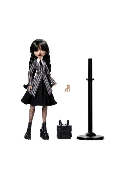 Hxj04 Monster High Wednesday Okul Üniformalı Bebek Standart