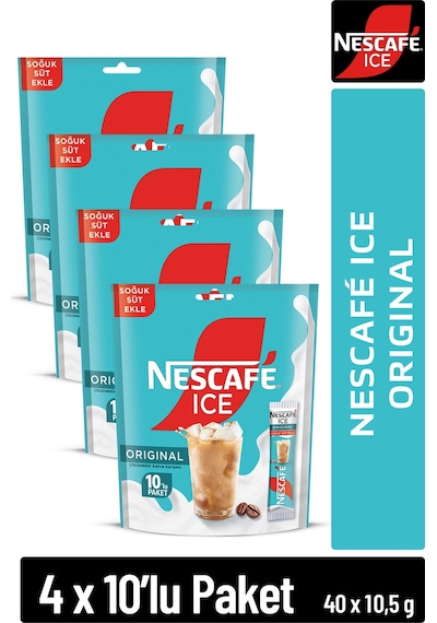 Ice Original Çözünebilir Kahve 10,5g 10'lu Paket 10x4 Diğer