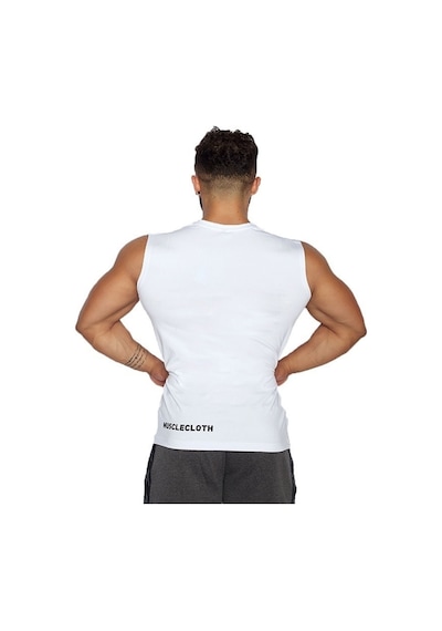 Musclecloth Training Kolsuz T-Shirt Beyaz Çok Renkli