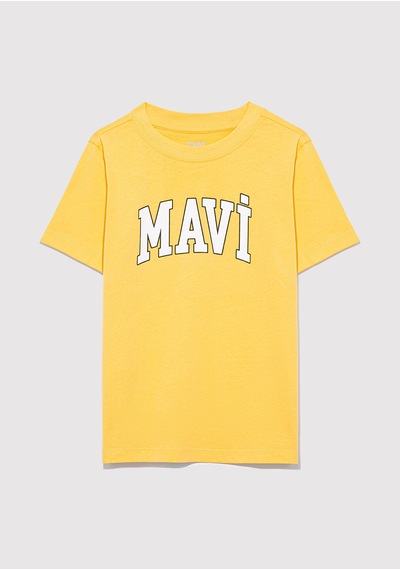 Mavi - Mavi Logo Baskılı Sarı Tişört 7610109-71377 Sarı
