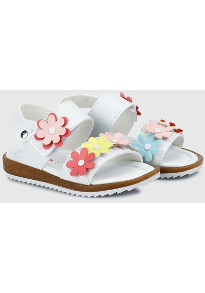 Wendy K-62p Kız Çocuk Günlük Sandalet Beyaz