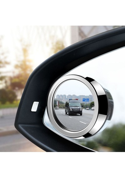 Kör Nokta Aynası Krom 360 Derece Açı Ayarlı Dış Bükey Lens 2li Set Üniversal Acp-012