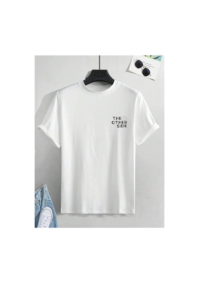 Tarzsokak Sırt Baskılı Oversize Salaş Unisex-t-shirt Beyaz
