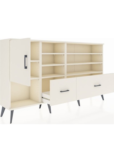 Arges Konsol 8 Raflı 2 Çekmeceli Tek Kapaklı 176x30x99 Aytaşı-aytaşı Aytası - Aytası Arges Konsol 8 Raflı 2 Çekmeceli Tek Kapaklı 176x30x99 Aytaşı-aytaşı Aytası - Aytası