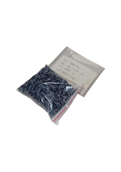 1000 Adet 10uf 16v Kısa Bacaklı Elektrolitik Kondansatör 4x7mm Bacaklar Arası 2mm Bacak Uzunluğu 5mm