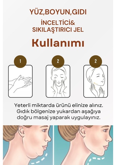Yüz, Boyun, Çene Ve Gıdı Incelmeye Yardımcı, Sıkılaştırıcı, Toparlayıcı Slim Jel 2'li Set