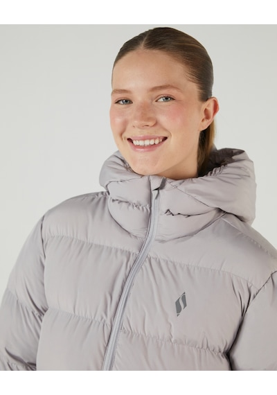 Skechers W Outerwear Puffer Jacket Kadın Gri Mont S242132-032 Gri