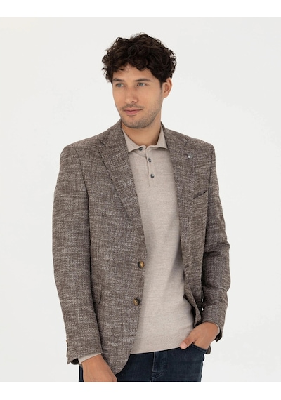 Pierre Cardin Kahverengi Slim Fit Ceket G021gl002.000.1767841.vr029 Kahverengi