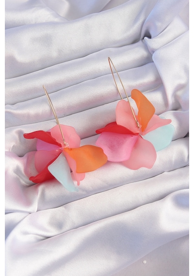 Ezoconcept Pirinç Karışık Soft Renkli Flora Küpe