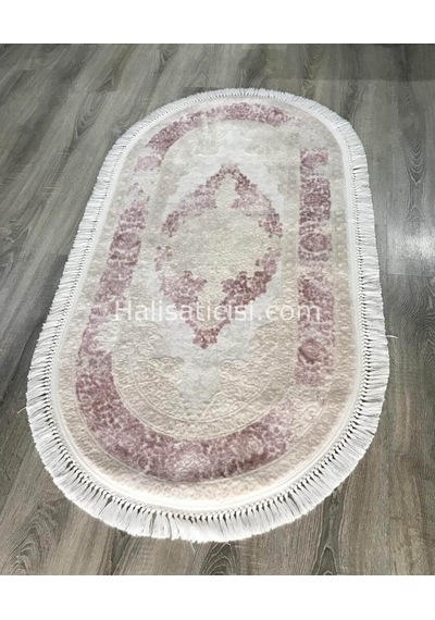 Flora Halı Ayşıl 1716A Pembe Oval