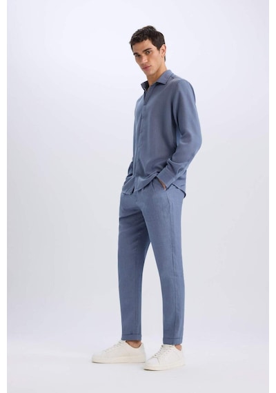 Defacto %100 Keten Normal Kesim Crop Duble Paça Yazlık Kumaş Pantolon C1826ax25smın247 İndigo Defacto %100 Keten Normal Kesim Crop Duble Paça Yazlık Kumaş Pantolon C1826ax25smın247 İndigo