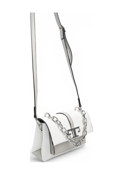 Silver & Polo Silver Polo Beyaz - A.gri Düz Kadın Çapraz Çanta Sp1148