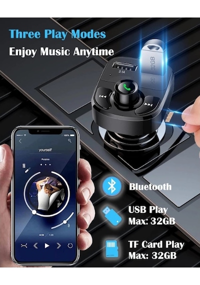 Qc 3.1a Usb &amp Pd /tf Fm Transmitter Diğer