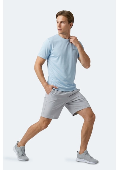 Slazenger Haunted I Erkek Turkuaz Tişört