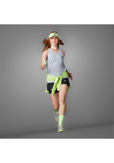 Adidas Ultimate Airchill Engineered Running Tank Kadın Gri T-shirt