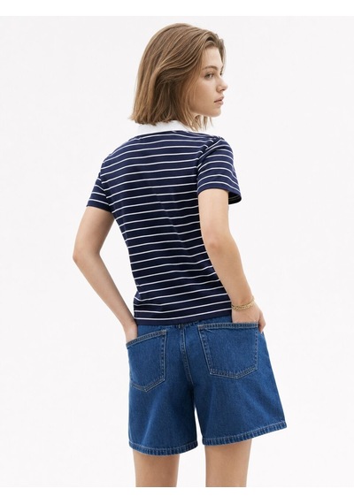 LOFT Regular Fit Kadın Polo K.kol Lf2042626 Q1.v1 Lacivert