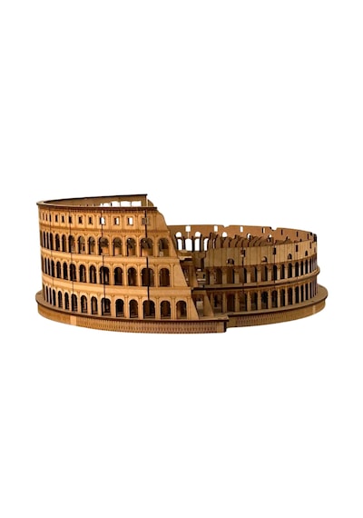 Roma Koloseumu Ahşap Maket Seti Dıy Miniatür Diorama Tarihi Mimari Koleksiyoner Modeli 458 Parça