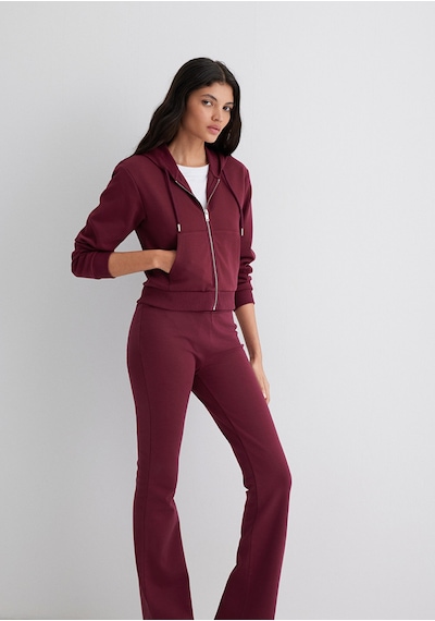Mavi - Kapüşonlu Bordo İnterlok Sweatshirt 1s10424-70394 Bordo