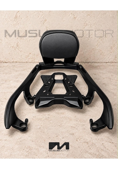 Xmax 2018-2026 Uyumlu 3'lü Set Sissy Bar Siyah