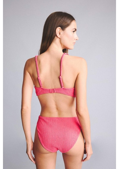Defacto Regular Fıt Kırışık Dokulu Fuşya Bikini Alt G5349ax26smpn296 Pembe-pn296