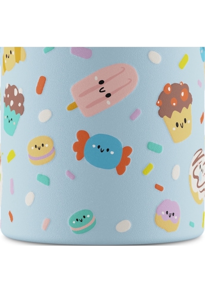 Clima Bottle Sweet Friends Pipetli Paslanmaz Çelik Termos 330 Ml Açık Mavi