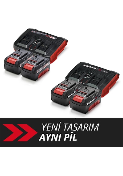 Einhell 18V 2 x 4,0 Ah PXC Twincharger Kit Akü & Şarj Cihazı - 4512112