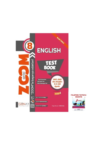Günay 2025-2026 8. Sınıf Lgs Zoom English Test Book Soru Bankası