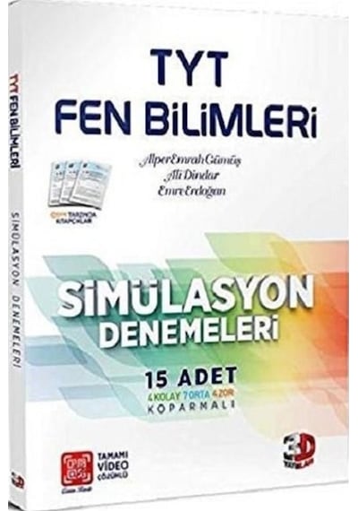 3D Yayınları Tyt Fen Bilimleri Simülasyon Denemeleri