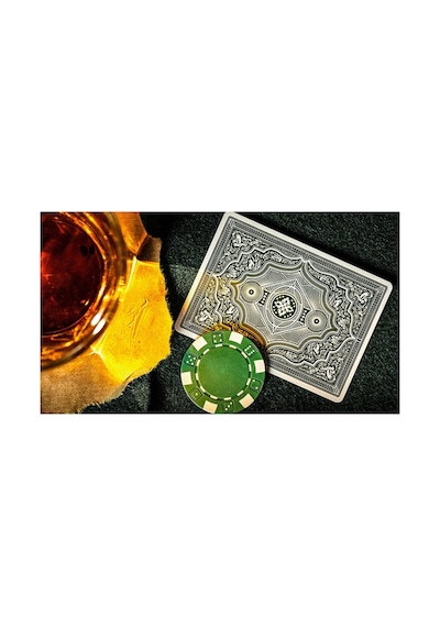Green Cohorts Vintage Casino Tarzı Oyun İskambil Kartı