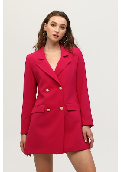 Feminist Fuşya Astarlı Düğme Kapamalı Blazer Ceket 0105123.12 Fuşya