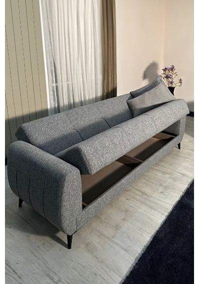 Soho Kanepe, 3 Lü Koltuk, Salon Oturma Odası Üçlü Kanepe Gri