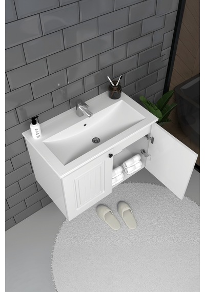 Teta Home Pekin 65 Cm Mdf Gövde Membran Kapak Banyo Dolabı Seti Beyaz Teta Home Pekin 65 Cm Mdf Gövde Membran Kapak Banyo Dolabı Seti Beyaz