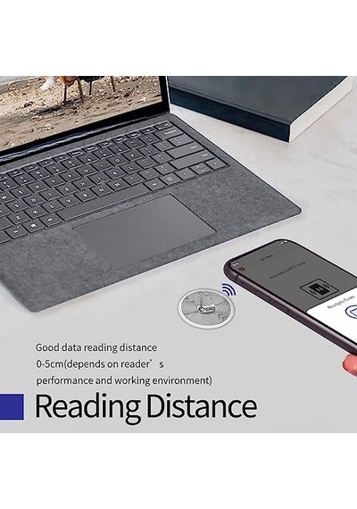 Ayrex 20 Adet Timeskey Nfc Çıkartması Ntag 213 Tam Programlanabilir Ntag213 Nfc Etiketleri Dairesel Çıkartmalar, An 1