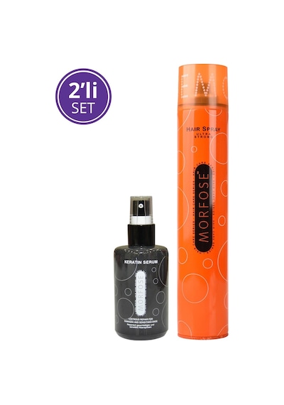 Morfose Ulrta Strong Saç Spreyi 400 Ml + Keratin Saç Serumu 75 Ml