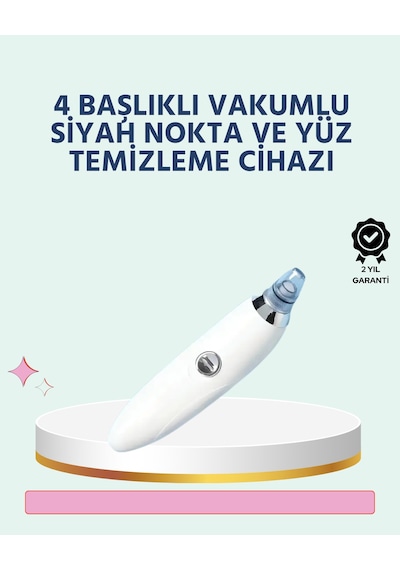 Cilt Dostu Vakumlu Siyah Nokta Temizleyici Siyah Nokta, Yağ Ve Makyaj Kalıntılarına Karşı