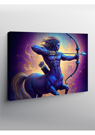 Kanvas Tablo Yay Burcu Centaur Figürü 50cmx70cm