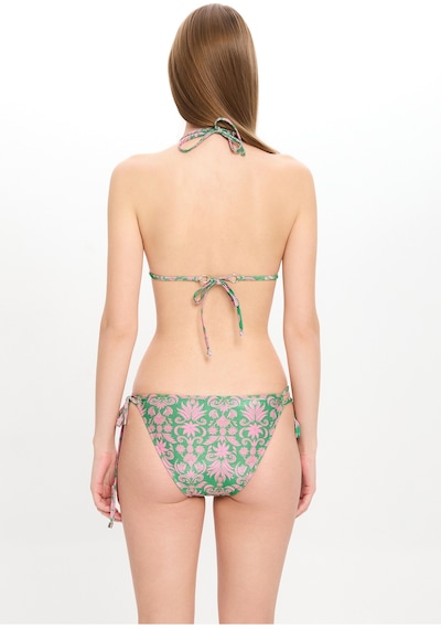 Toosalty Kadın Çok Renkli Etnik Desenli Üçgen Bikini Takımı 25sw007st Çok Renkli