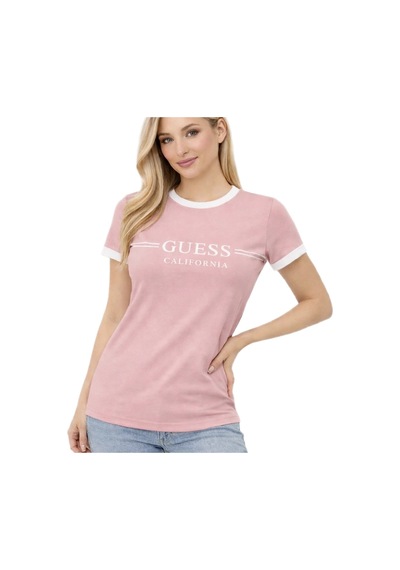 Guess V6gı08k2975 Mila Ss Cn Kadın Tişört Pembe