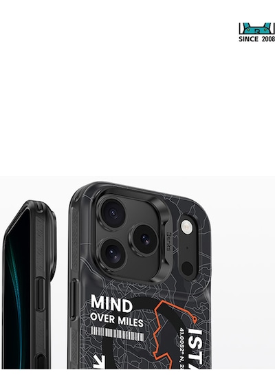 Apple Uyumlu iPhone 17 Kılıf M-safe Şarj Özellikli Benks City Serisi Kapak Siyah-turuncu