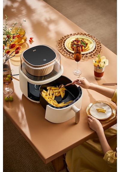 Briz BR660 Otomatik Karıştırıcılı Zaman Ayarlı XL 6 L Airfryer Fritöz