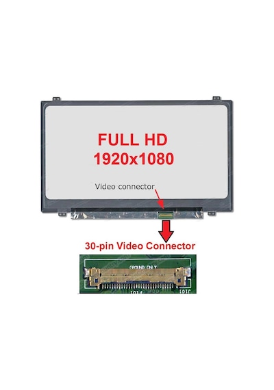 R417sa 320mm 14" Full Hd Ekran 30 Pin