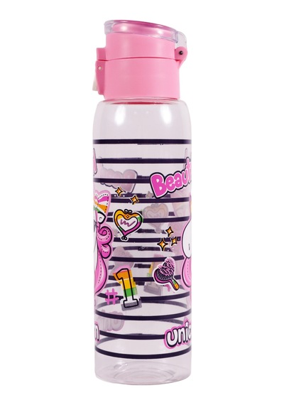 Herevin 161417-818 Askılı Desenli Opak Desenli Matara 500 Ml Pembe