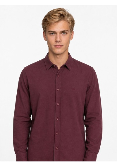 Loft Regular Fit Erkek Gömlek U.kol Lf2037219 Q1.v1 Bordo