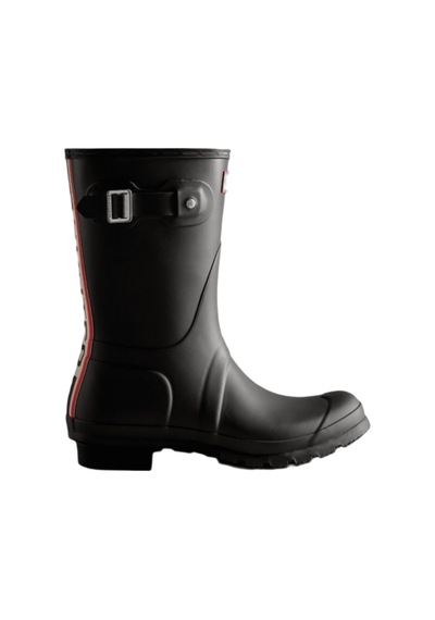 Hunter Orig Short Tri Colour Logo Boot 6000 Siyah