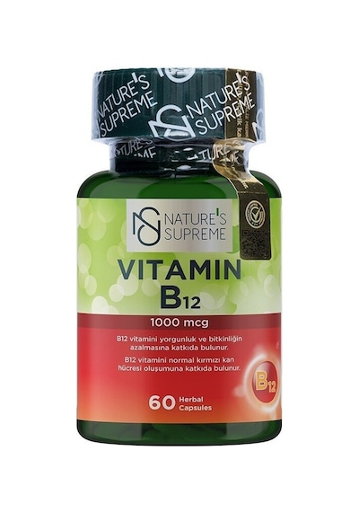Natures Supreme Vitamin B12 1000 Mcg 60 Kapsül Aromasiz