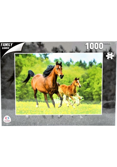 Globo Giochi 1000 Parça Puzzle - Horses