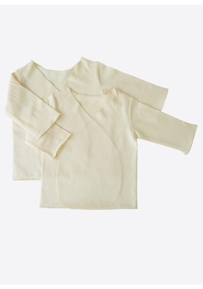 Kitikate Organik Basic 2'li İç Zıbın Natural Krem