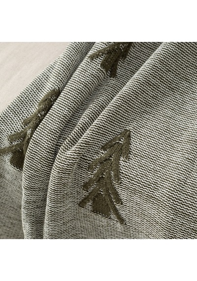 Mudo Home Eva Forest Koltuk Şalı Yeşil Ekru 130x170 Çok Renkli