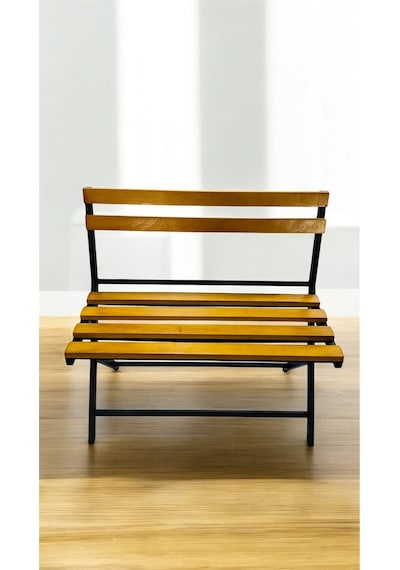 Modern Balkon Bahçe Mutfak Bistro Set Katlanır Masa-sandalye Sarı
